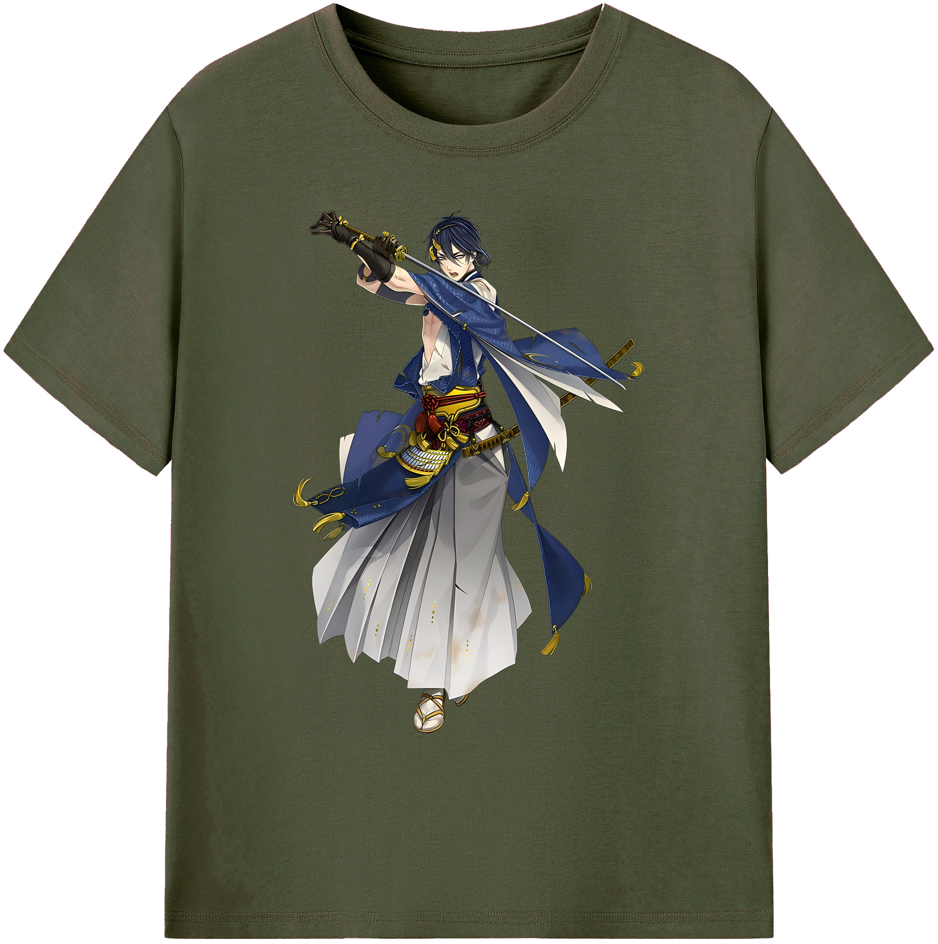 （画像用） 刀剣乱舞 Touken Ranbu 綿100％ メンズ半袖Tシャツ｜肌触りやわらか＆通気性